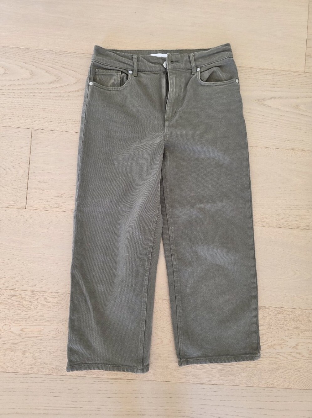 LOFT Olive Green Straight-Leg High Rise Petite 2, 26